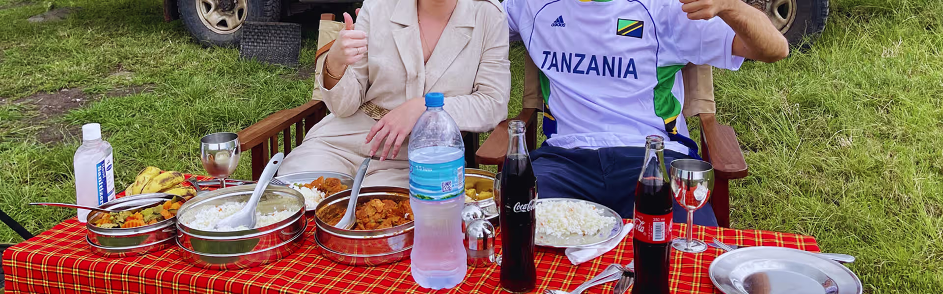 Fresh food preparation at Nuru Activities