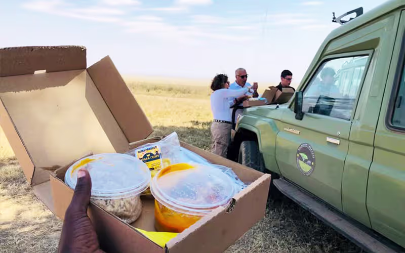 Fresh packed lunch box by Nuru Activities