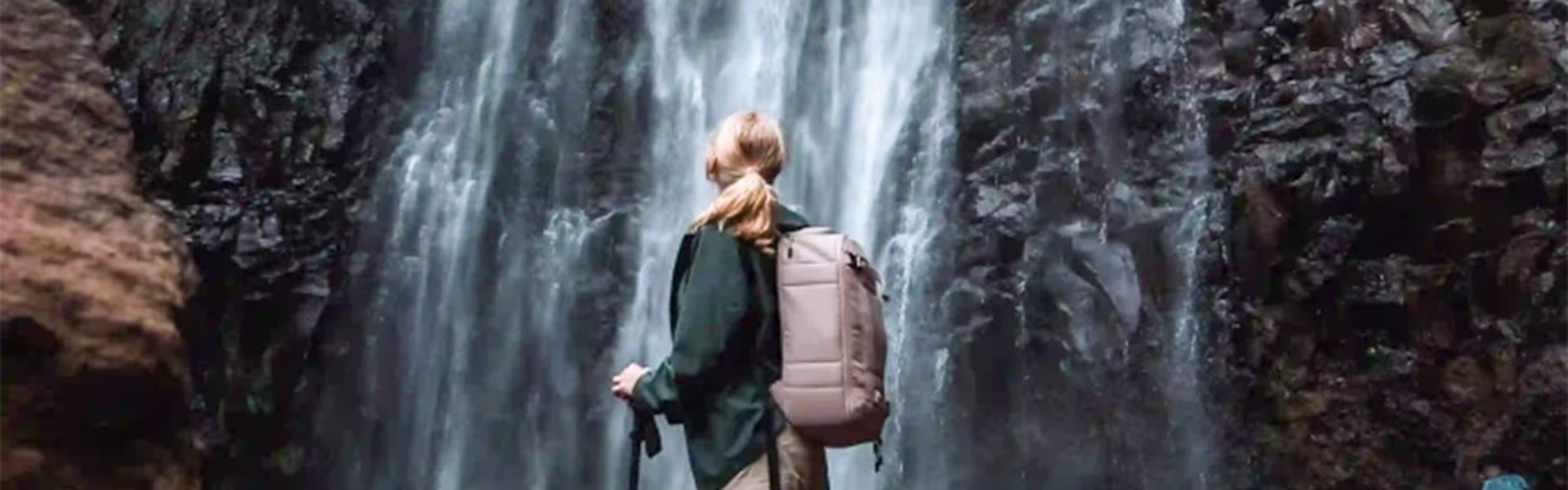 Walking trail to waterfall in Bangata village